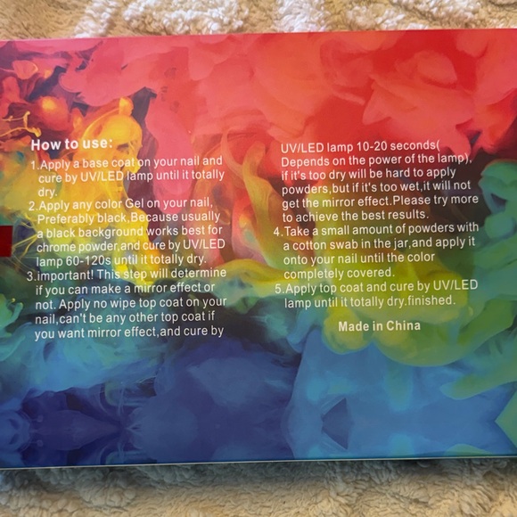 Artdone Chrome Nail Powder Set 20 colors NEW IN BOX - Picture 3 of 5